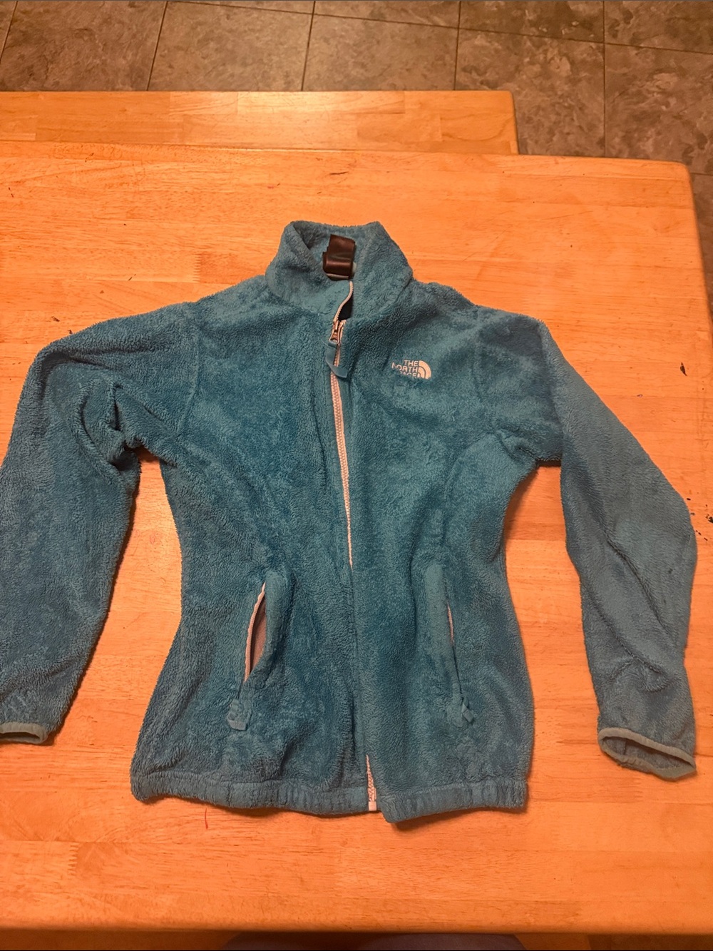 The North Face Kids Teal Blue Fleece Jacket